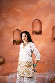 Zuri White Sharara set 3