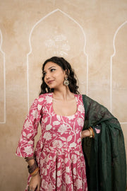 Sparrow Pink Anarkali Set 2