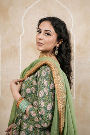 Leela Green Anarkali Set 1
