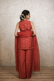 Noya Red Straight Set Gulabo Jaipur