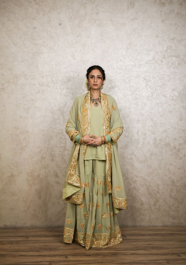 Afroz Pista Sharara Set