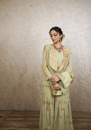 Afroz Pista Sharara Set Gulabo Jaipur