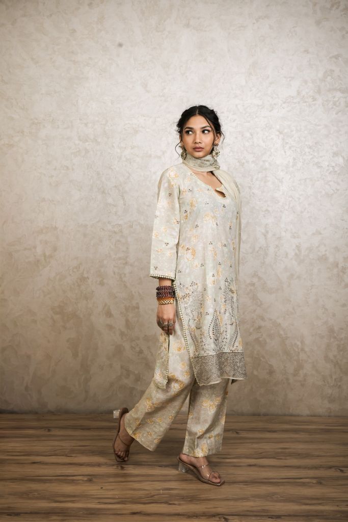 Hania Sage Green Straight Set