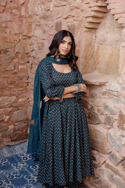 Padma Navy Anarkali Set 2
