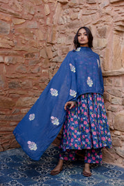 Meena Blue Anarkali Gulabo Jaipur