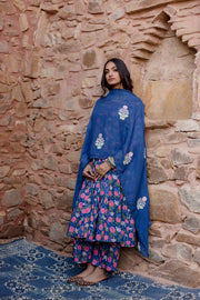 Meena Blue Anarkali Gulabo Jaipur