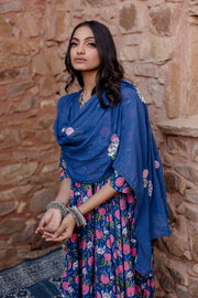 Meena Blue Anarkali Gulabo Jaipur