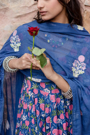 Meena Blue Anarkali Gulabo Jaipur