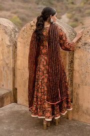 Prital Taari Brown Anarkali Set Gulabo Jaipur