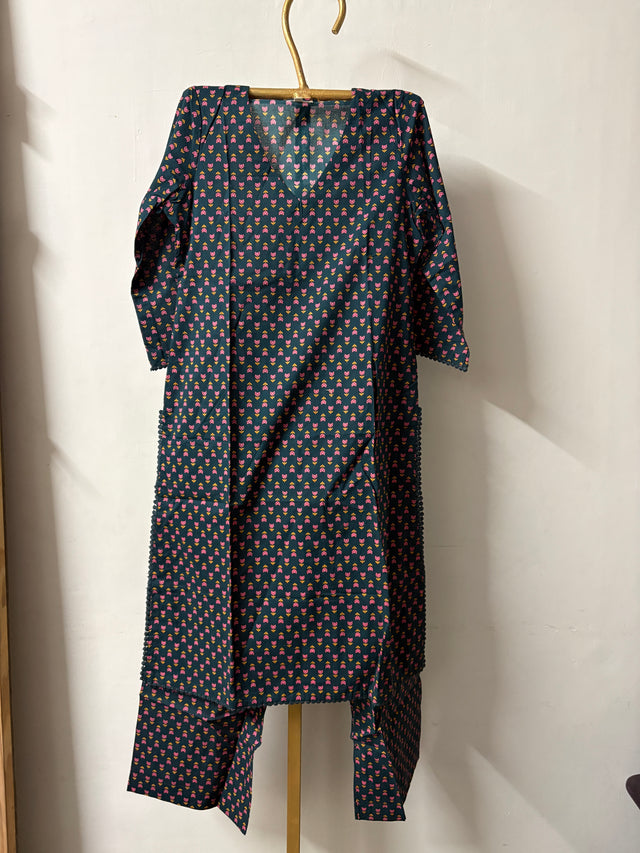 PADMA NAVY STRAIGHT SET