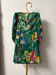 GREEN MULTICOLOR DRESS 1