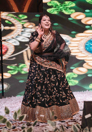 Black Jaal Lehenga Set, Gulabo Jaipur