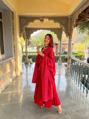 Noori Red Anarkali Set 1