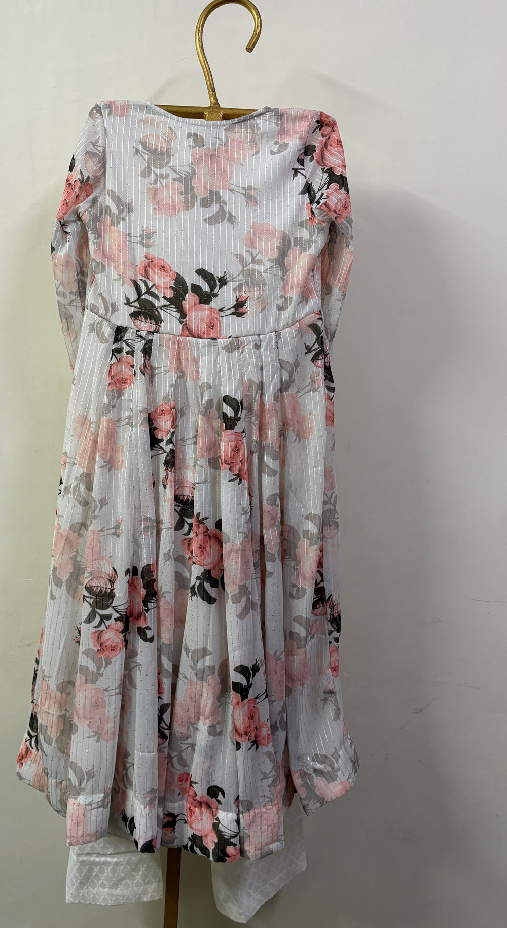 WHITE TAARI ANARKALI SET Gulabo Jaipur