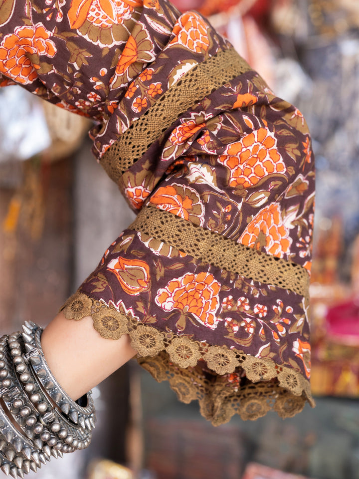 ARUNA BROWN CO-ORD SET Gulabo Jaipur
