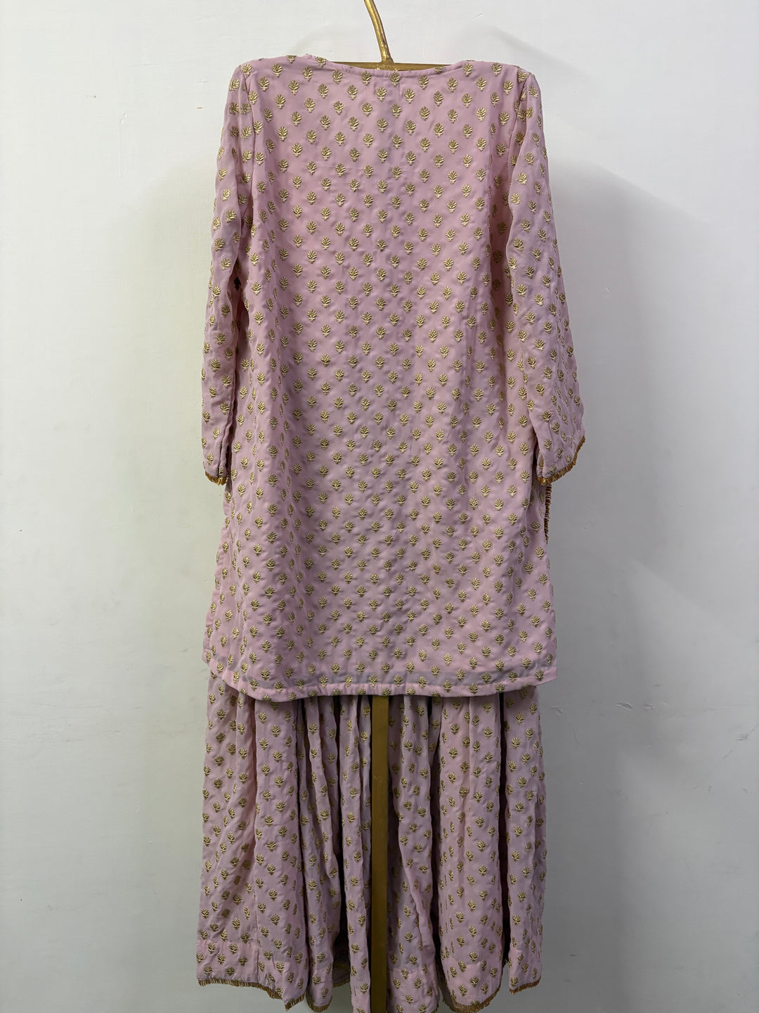 ZURI BABY PINK SHARARA SET Gulabo Jaipur