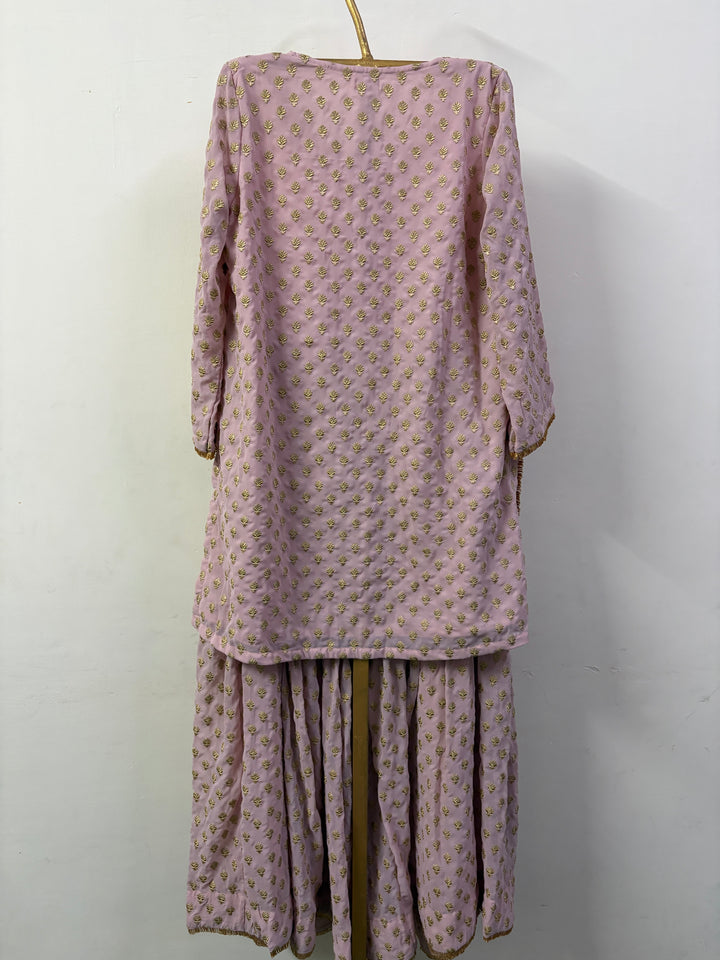 ZURI BABY PINK SHARARA SET Gulabo Jaipur
