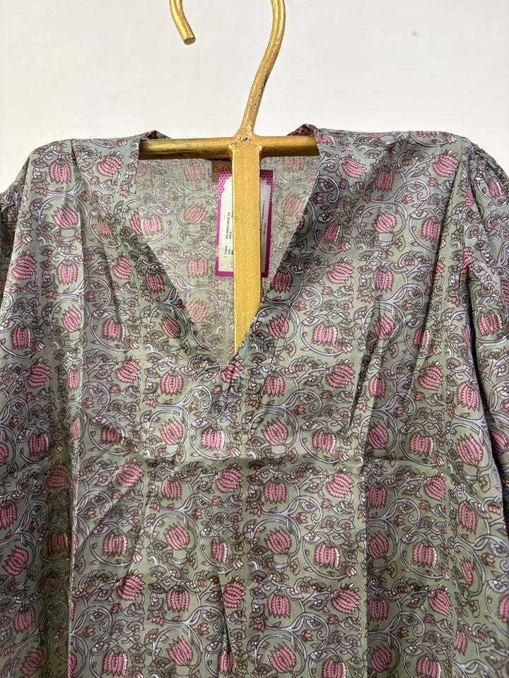 KIKI ABAYA GREEN TOP Gulabo Jaipur