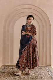 Shaila Indigo  Anarkali Set 1