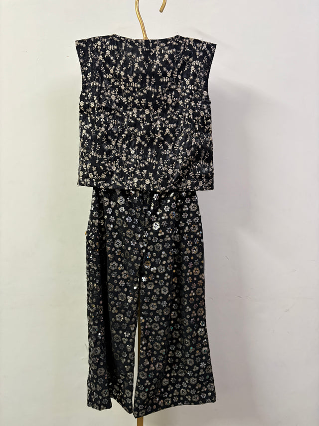 SEQUIN BLACK COORD SET