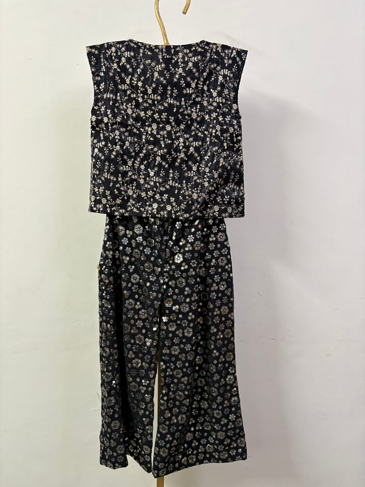 SEQUIN BLACK COORD SET