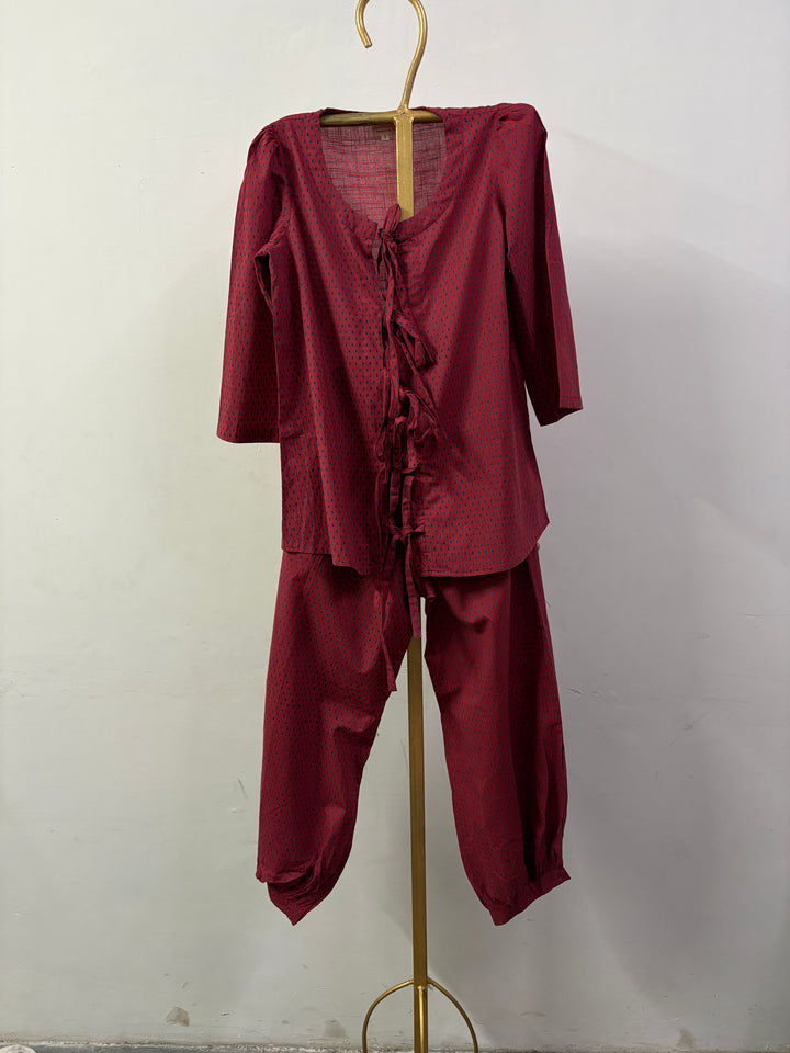 BHUMI RED COORD SET Gulabo Jaipur