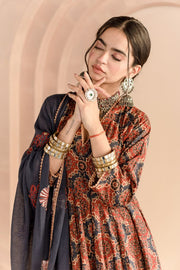 Shaila Indigo  Anarkali Set 3