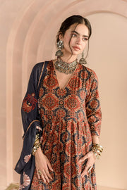 Shaila Indigo  Anarkali Set 5