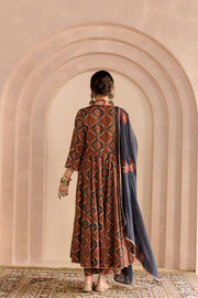 Shaila Indigo  Anarkali Set 4