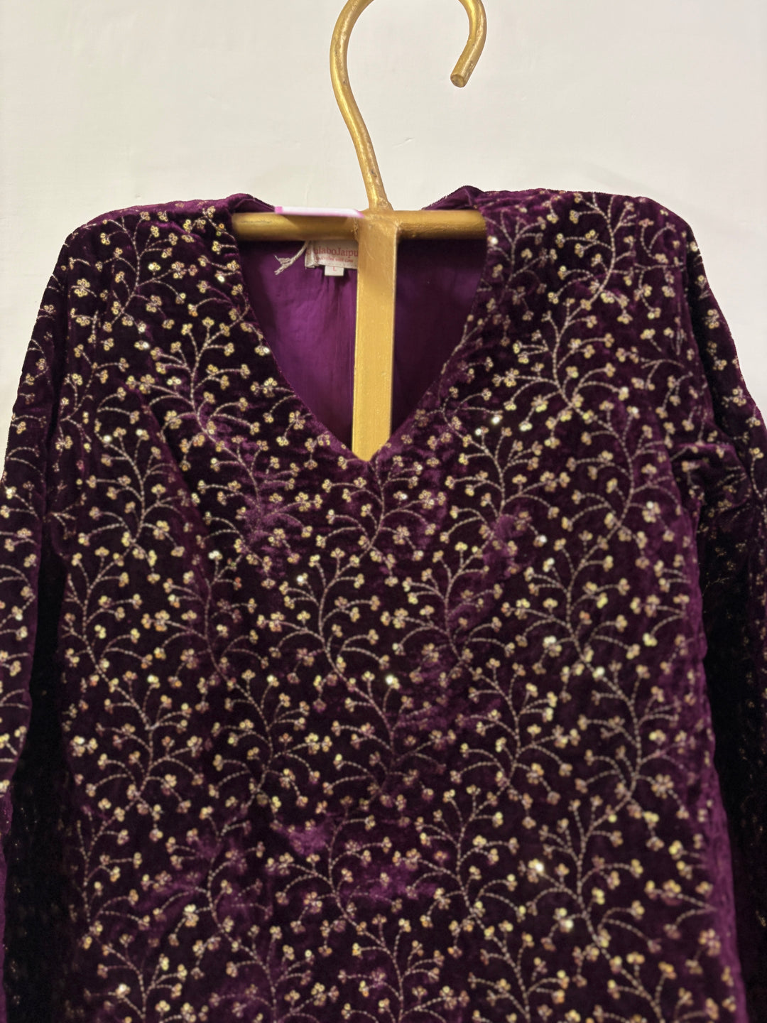 PURPLE VELVET ONLY BLAZER