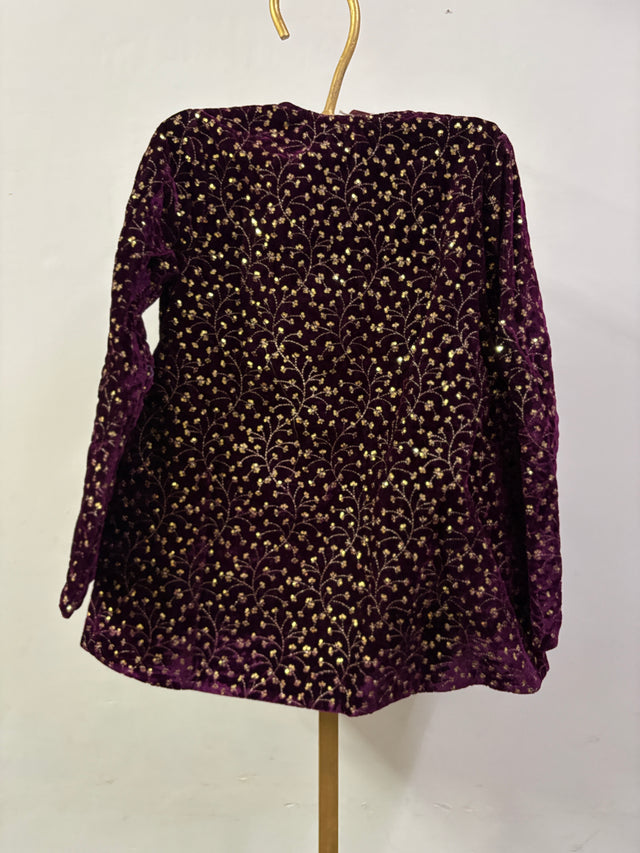 PURPLE VELVET ONLY BLAZER