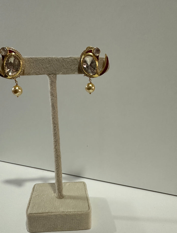 Nadia Red Earrings