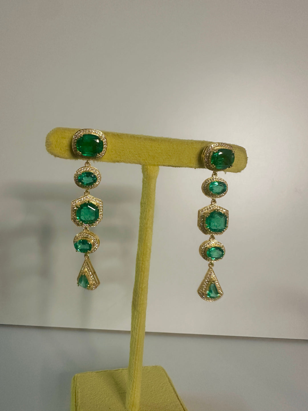 Tarang Green Earrings