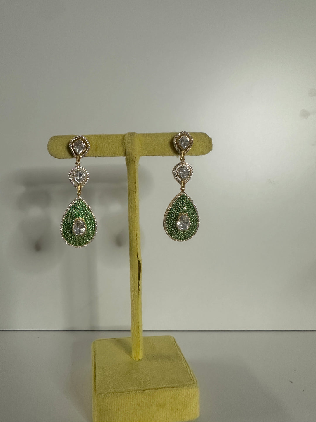 Asha Green Drop Earrings