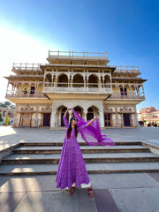 Baruni Purple Anarkali Set 7