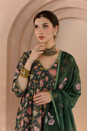 Sparrow Green Anarkali Set 1