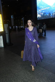 Sunflower Purple Anarkali Set 1