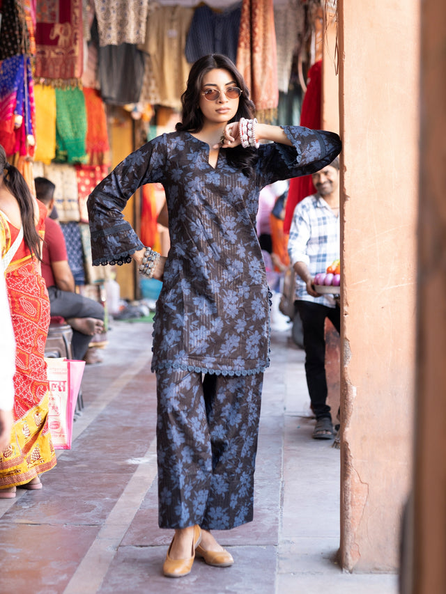 JIYA BLACK CO-ORD SET