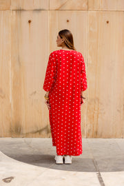 Dill Red Dress Gulabo Jaipur