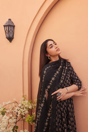 Bagru Black Anarkali Set 3