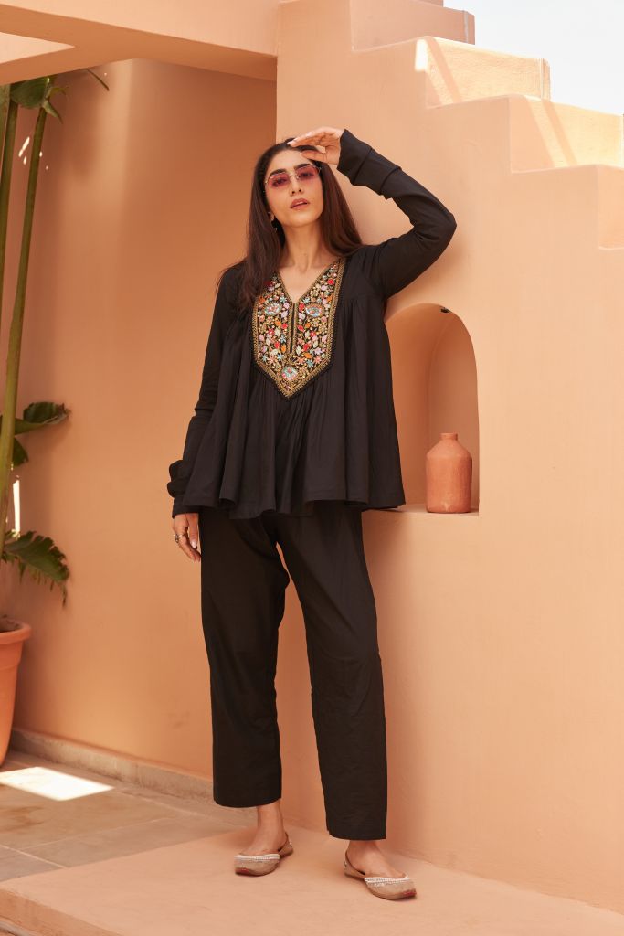 Mann Black Co-Ord Set Gulabo Jaipur