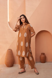 Khalak Brown Co-ord Set 2