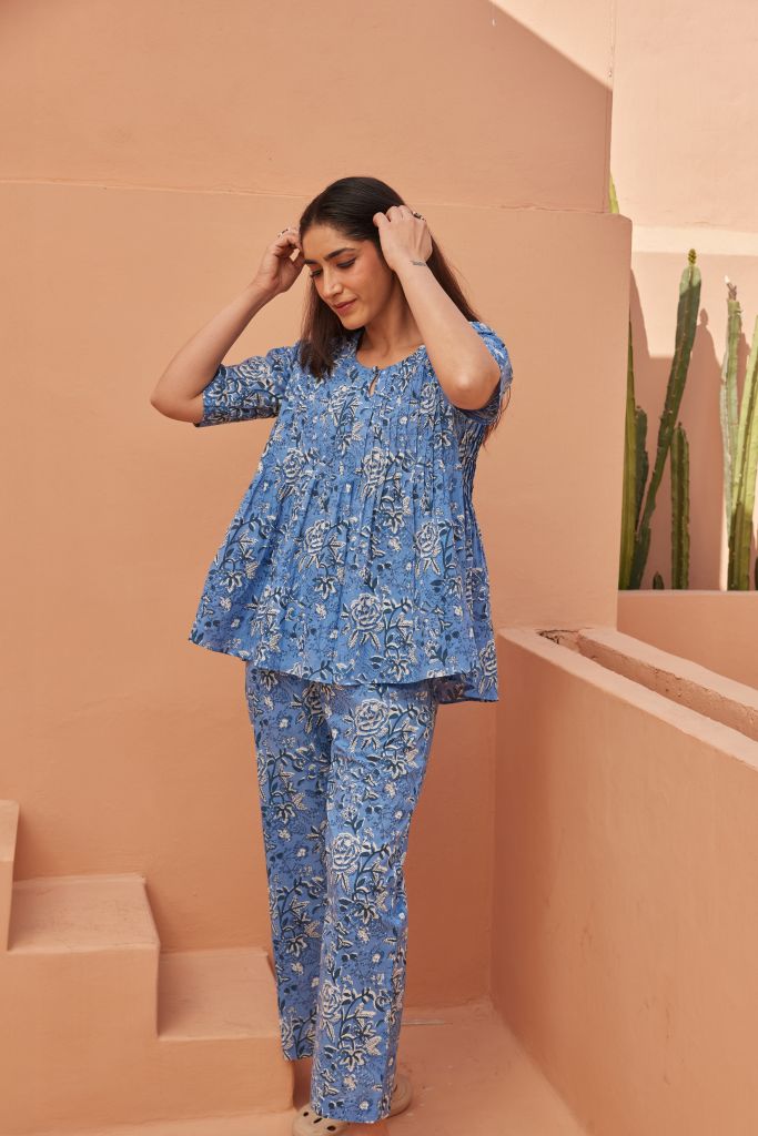 Saba Blue  Co-Ord Set