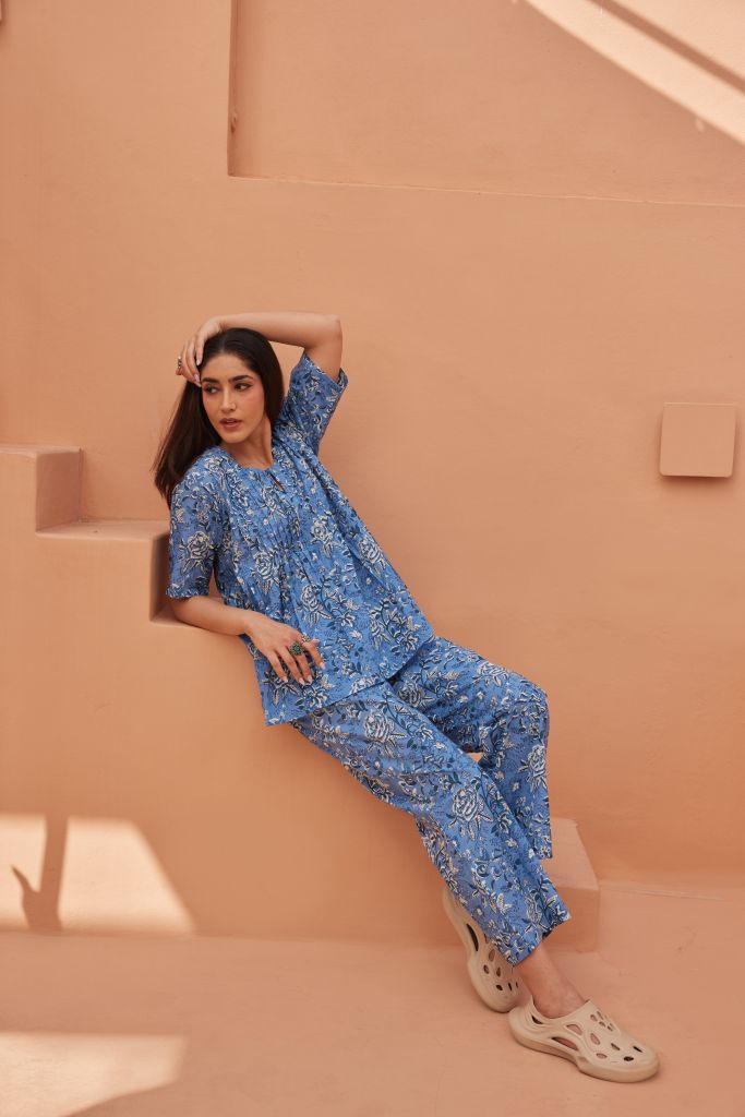 Saba Blue  Co-Ord Set