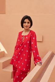 Kewa Red Co-Ord Set Gulabo Jaipur