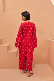 Kewa Red Co-Ord Set Gulabo Jaipur
