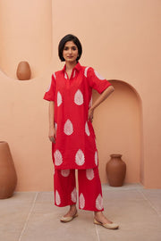 Khalak Red Co-ord Set 1