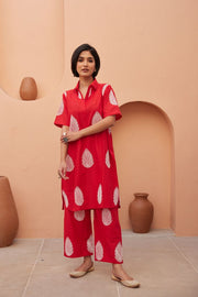 Khalak Red Co-ord Set 2