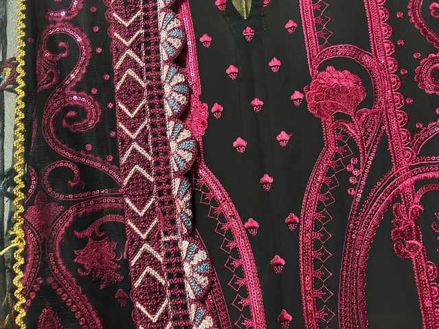 RUHAAN BLACK STRAIGHT SET
