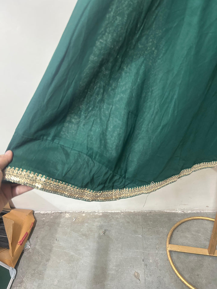 NIA GREEN ANARKALI SET Gulabo Jaipur